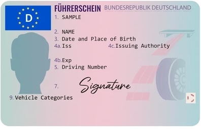 German driving school classroom